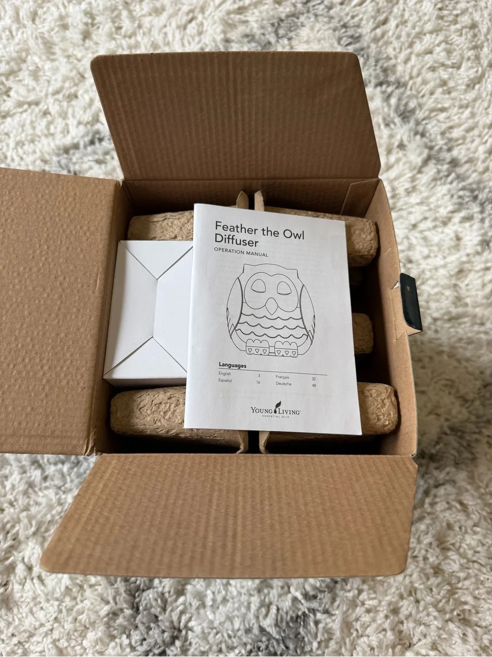 Young Living KidScents Feather the Owl Ultrasonic Diffuser NWT